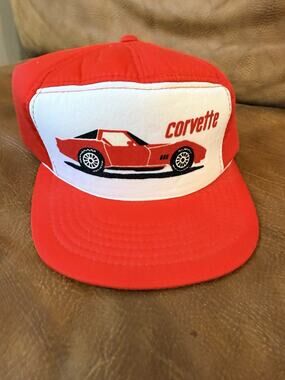 Vintage 80s Corvette Snap Back Trucker Hat